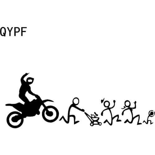 QYPF 17.5*6.5CM Interesting Runner Decor Car Styling Stickers Accessories Reflective Vinyl Black/Silver C16-0792