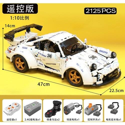 YC QC016 Rc Car Childrens Toy Building Blocks City Racing Series Small Particles Brick High-Tech MOC Model APP Remote Operation