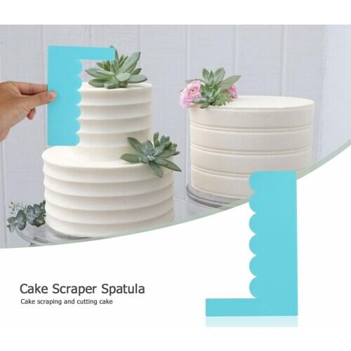 7 Type Adjustable Fondant Spatulas Cake Scraper Smoother Cake Edge Smoother Cream Decorating DIY Bakeware Cake Tool