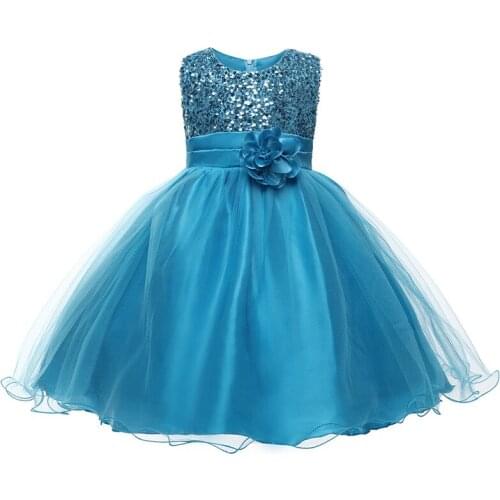 Girls Sequin Patchwork Party Dress White Christmas Mesh Princess Dress Kids Christmas Ball Gown Dresses Weddings Birthday Dress