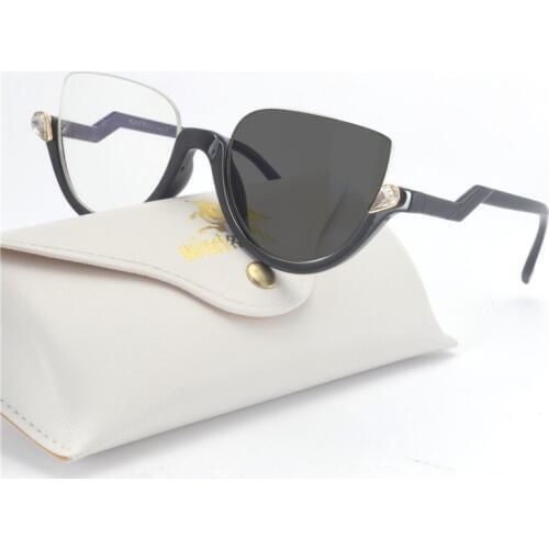 Cat Transition Sunglasses Photochromic myopia Eyeglasses Finished myopia Glasses for Women Computer Optical Glasses Frame NX