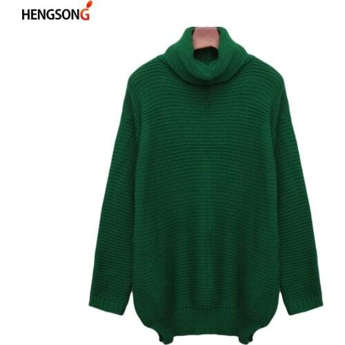 Coarse Pullover Womens Jumper Turtleneck Sweater Female Jumper Women Warm Sweater Thin Winter Cable Knitted Oversized Sweater