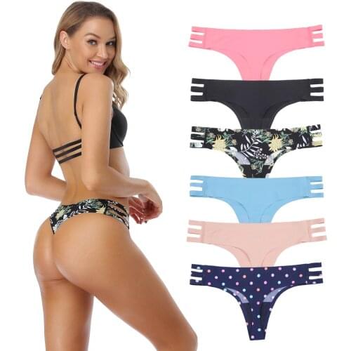 Sexy Womens G-string Panties Seamless Panties Perspective Underwear See-Through Underpants Girls Intimates Lingerie