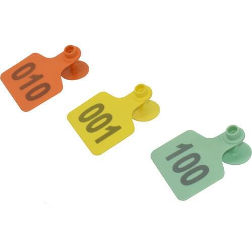 100 pcs Animal identification ear tag NO.1-100 Apply to pig Cattle sheep donkey horse Farm animal feeding Livestock supplies