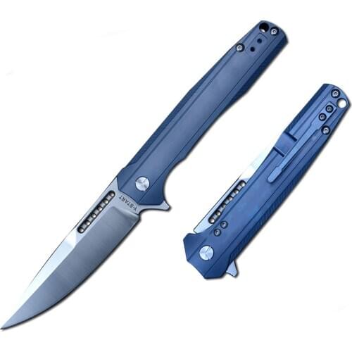 Y-START Folding Knife Gift LK5015 LK5014 VG10 Blade Ceramic Ball Bearing Titanium Handle Tactical Hunting Folding EDC Tools