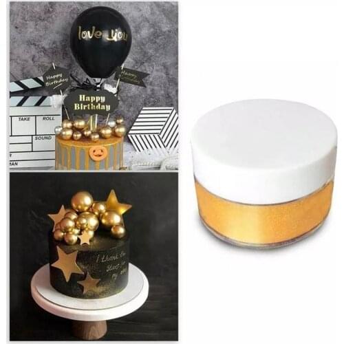 5g Golden Silver Powder Cake Biscuit Decor Edible Flash Glitter Baking Supply Baking Color Dust Mousse Cake Decoration