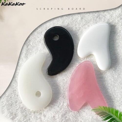 1 Pcs SPA Massage Beeswax Guasha Scraping Massage Scraper Face Massager Acupuncture Gua Sha Board