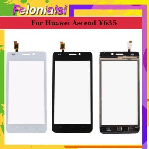 10pcs/lot 5.0" For Huawei Ascend Y635 Y635-L21 LCD Touch Screen Digitizer Sensor Outer Glass Lens Panel Replacement