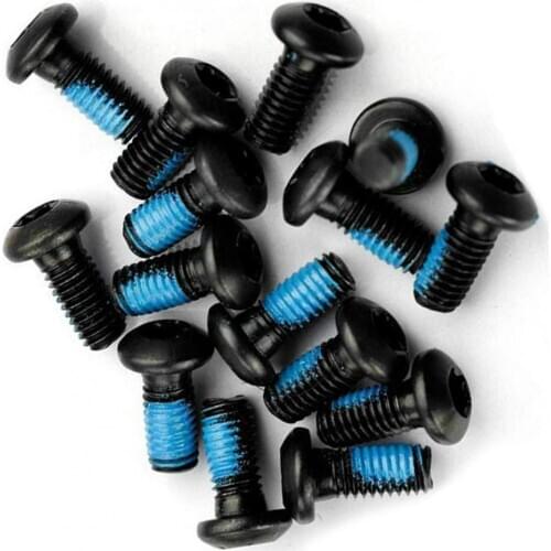 12Pcs Bicycle Disk Brake Screws T25 MTB Moutian Road Bike Bicycle Disc Brake Torx Hexagon Socket Round Head Screws Bike Supply