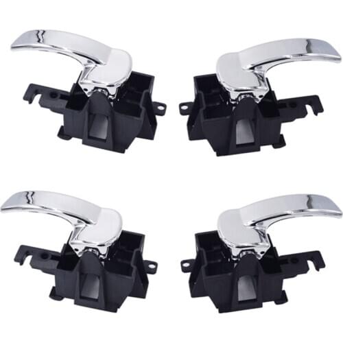 4x Door Handle Interior Front Rear Left Right for Nissan Pathfinder Navara D40 for Nissan Pathfinder 80670-4x02B 80671-4x02B