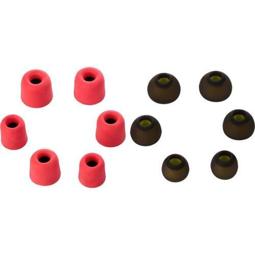 6Pairs Replacement Earphone Foam Earbud Tips Memory Foam Tips + Silicone Rubber Earbuds Tips GDeals