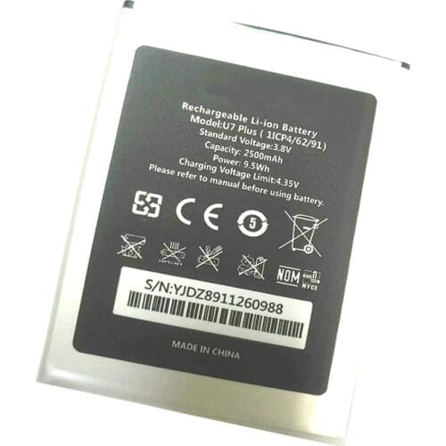 Westrock U7 PLUS 2500mAh Battery for Oukitel U7 PLUS Cell Phone