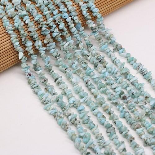 Natural Irregular Freeform Chip Aquamarines Beads for Jewelry Making Necklace Bracelet DIY Gift Size 3x5-4x6mm Length 40cm