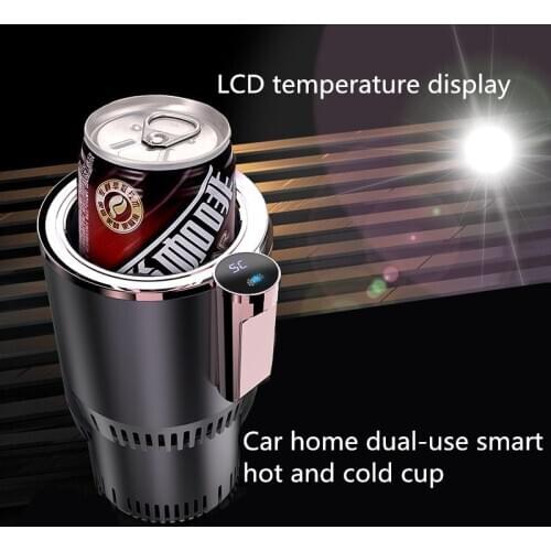 Car Hot And Cold Cup 12V Calentador De Taza Heating Caneca Intelligent Cooling Heating Warm Milk Coffee Gadgets Portable Voiture