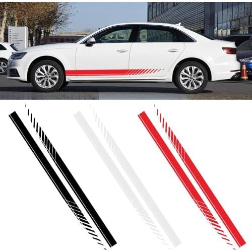 Car Sticker For Audi Volkswagen VW Ford BMW Toyota Honda Mercedes Benz Renault Auto Side Stripe DIY Decal Car Tuning Accessories