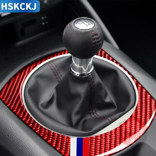 For Mazda MX5 Miata MX-5 Roadster ND Carbon Fiber Gear Box Frame Shifter Surround Cover Sticker Interior Car Styling Accessories