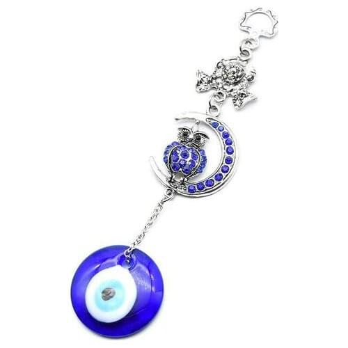 For Turkish Blue Evil Eye Hamsa Hand Amulet Wall Protection Hanging Lucky Pendant