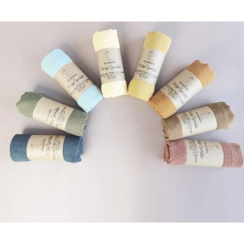 Kangobaby Solid Retro Style Muslin Swaddle Stroller Cover Newborn Baby Photography Ins Blanket 120x120cm