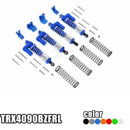 Aluminum alloy L-type shock absorber with negative pressure cylinder for TRAXXAS TRX-4 G500 fixed points distance=90mm