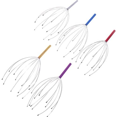 5Colors Head Relax Massager Anti-stress Pain Relief Octopus Scalp Relax Spa Headache Stimulate Blood Circulate
