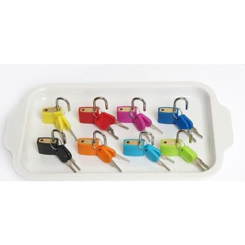 Mini Locks for Kids Montessori Toys Practical Materials for Hand-Eye Coordination Exercises Color Matching Game Early Education