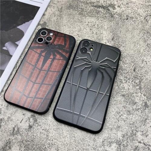 Super hero spider soft Case For iPhone 11 12 Pro Max mini 7 8 6 6S Plus XR X XS MAX se silicone phone Comics Cover fundas capa