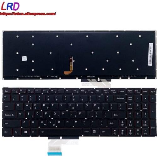 New Original GK Greek Backlit Keyboard for Lenovo Y50-70 Y50-70T Y70-70 Touch Laptop 25215975 25216006