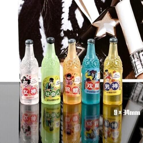 New 5pcs Dollhouse Miniature Drink 1/12 Scale Wine Bottles Pretend Play House Kitchen Food for Doll Drink Accessorie
