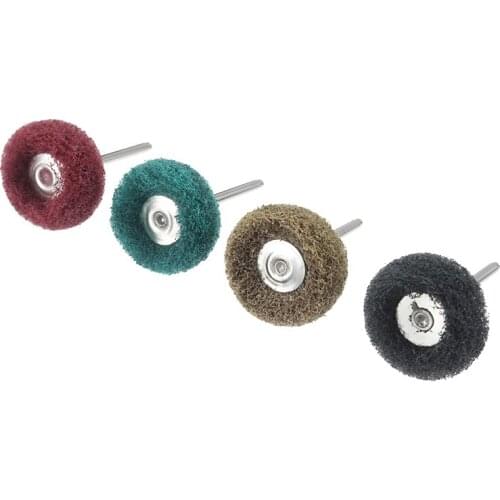 1set Grinding Sanding Head Buffing Polishing Wheel Rotary Tool Nylon Fiber Abrasive Brushes Scouring Pad Accessories
