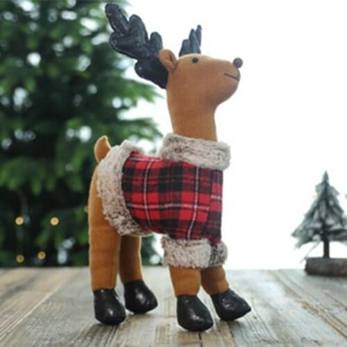 Christmas Ornaments Santa Claus Elk Navidad Gift Happy New Year Snowman Doll Merry Chirstmas Decor For Home Table