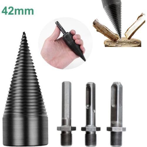 Removable Firewood Log Splitter Drill Bit Wood Splitter Drill Bits High Speed Twist Drill Bit Wood Drill For Woodworking