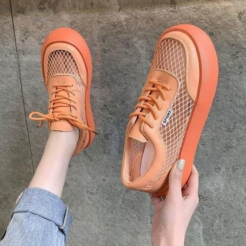 Ultra Light Women Tennis Shoes Breathable Mesh Sneakers Outdoor Lace-up Antislip Sport Shoes Gym Shoes Ladies Trainers Jogging