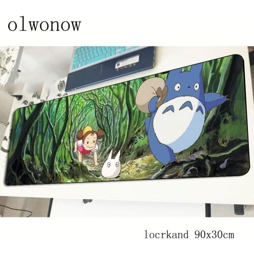 Totoro mousepad 900x300x2mm large gaming mouse pad big gamer mat cheapest game computer desk padmouse keyboard play mats