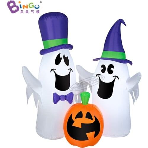 Halloween Decorations 3mH Inflatable Pumpkin Black Cat ghost Balloons With Lights For Outdoor Toys