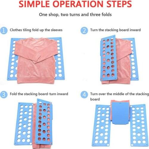 Quality Adult Kids Magic Clothes T- Shirts Folder Laundry Organizer Fold Save Time Quick Clothes Folding Board Clothes Holder