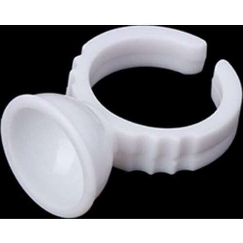 100Pcs Disposable Permanent Makeup Ring No Divider Tattoo Ink Pigment Holder Cup