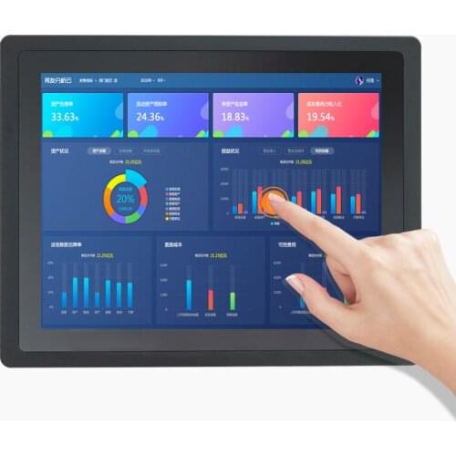 15.6 Inch Capacitive Touch All In One PC With Industrial Motherboard and Widescreen Full HD Panel built-in Wifi COM SSD