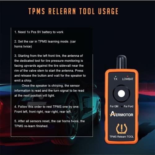2 in 1 TPMS Tire Pressure Monitor Sensor Scanner El 50448 EL-50449 Tpms Activation Tool for Ford for GM El 50449 TPMS
