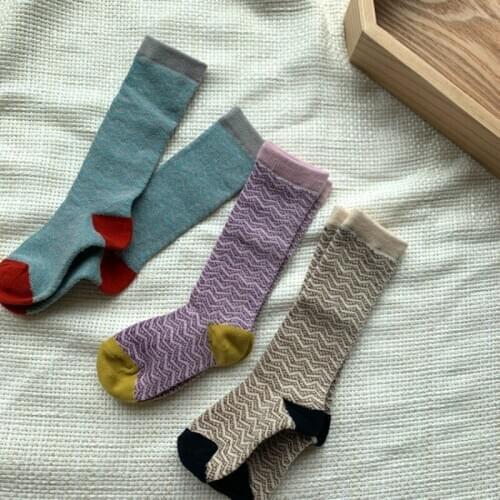 3 Pairs/Lot Cotton Baby Socks Fashion Korean Boys Girls Autumn Winter Knee High Leg Warmer Kids Socks