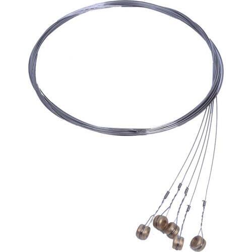 5 Pcs Silver Tone Steel Strings E-1 for Acoustic Guitar