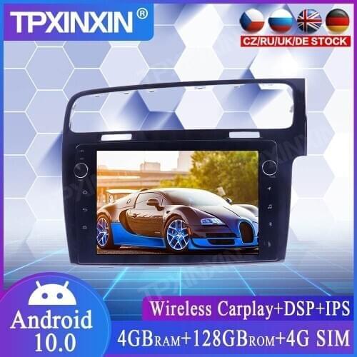 For Volkswagen Golf RHD 2014-2018 Android Car Stereo With Screen Car Multimedia Stereo Player Headunit Audio Radio GPS Navigtion