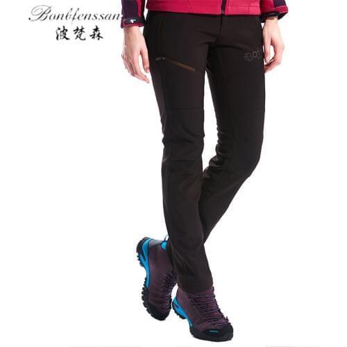 New Winter warm Outdoor Pants women Waterproof Warm Fleece Hiking Trekking Pants Climbing Camping Sport Softshell Trousers 1828B