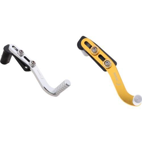 CNC Aluminum Front Foot Pegs Rear Brake Pedal Shifter Cover for Scooter Motorcross ATV, - Golden+Silver