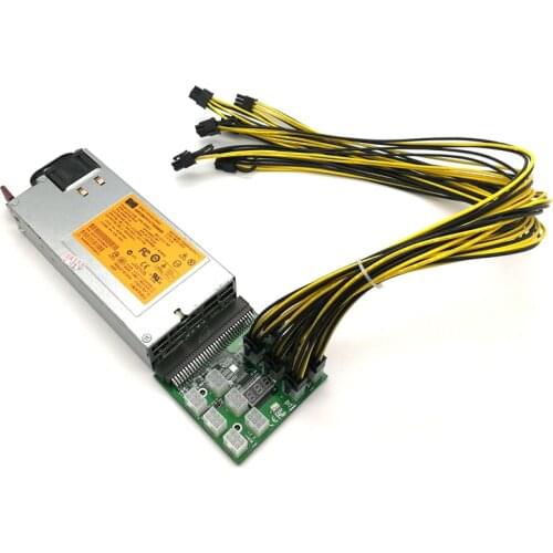 DPS-750RB A 750W GPU Mining Kit - 750W PSU, Breakout Board, 12pcs PCI-E 6Pin Cables