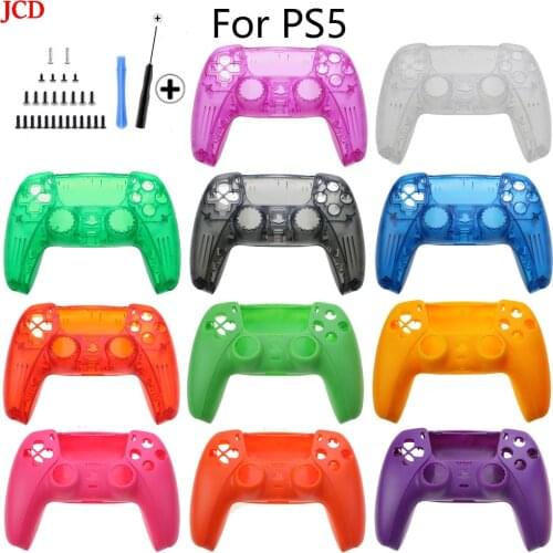 JCD Carcasa Completa Del Mango Mando Para Sony PS5, Tira Decorativa, With A Full Set Of Screws And Tools