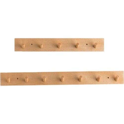 Log Coat Hook Natural Wooden Wall Hanger Hook Hat Clothes Bag Rack Storage Shelf Key Holder Organizer Hook