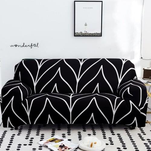 S-emiga printed L shape sofa covers for living room sofa protector anti-dust elastic stretch covers for corner sofa cover