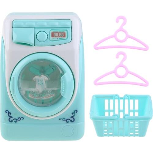 Mini Pretend Play Toy Simulation Washing Machine Toys Children Can Filling Water Kitchen Gift Q6PD