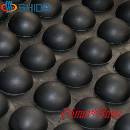 144PCS 16x8mm Black and High Clear Self Adhesive Anti Slip Silicone Rubber Rubber Feet Pads Bumper Silica Gel Shock Absorber Pad