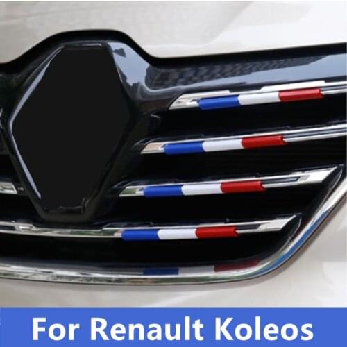 15Pcs Plastic Car Front Grille Grill Cover Sticker for Renault Koleos QM6 QM5 Talisman Latitude Fluence Coupe Megane Clio